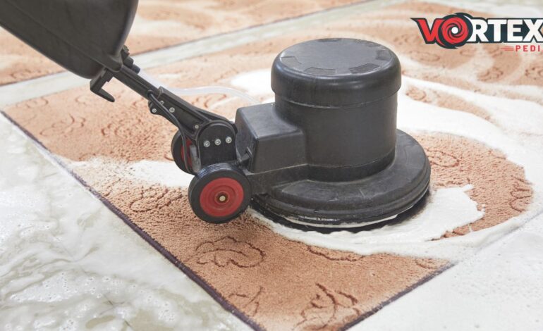 This image shows that vaccum cleaner clean the carpet.