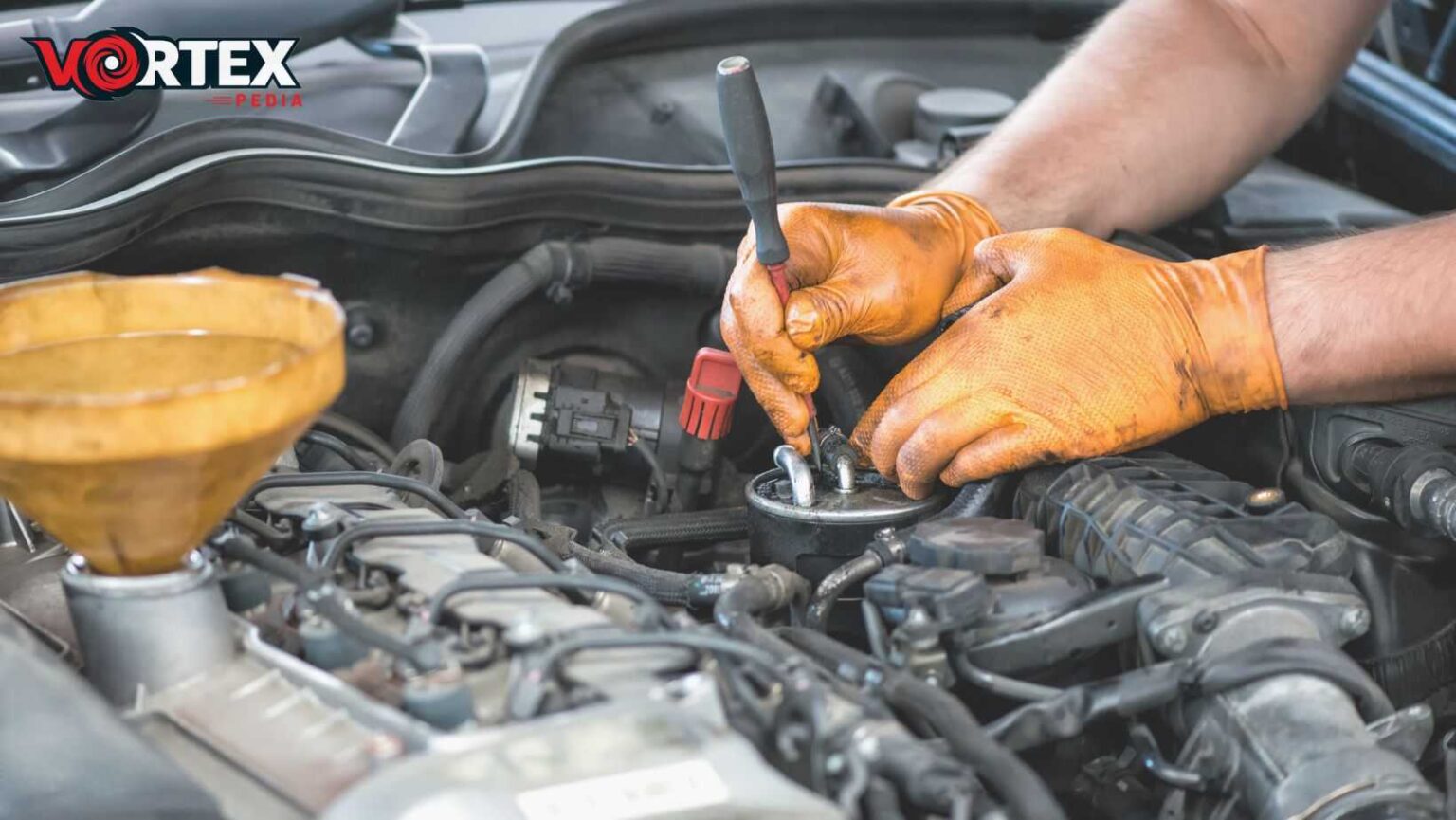 This image Show that a man is recovering Car Dpf Filter Blockage