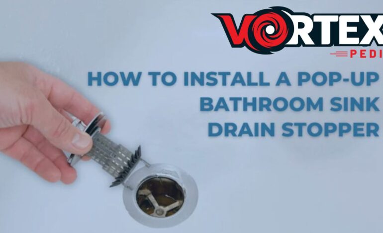 A person is using a drain strain.