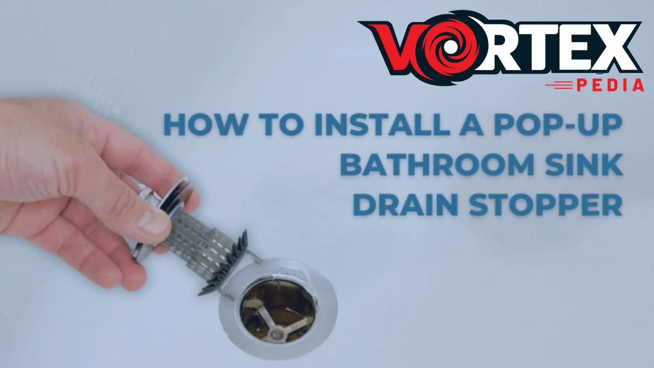 A person is using a drain strain.