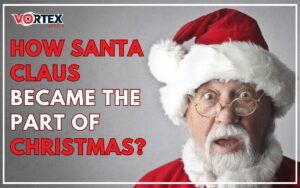 a santa claus and text in this image